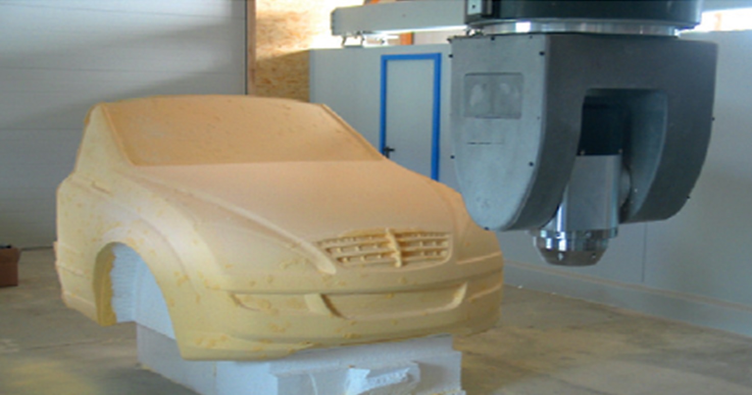 Heavy-duty gantries and platform for milling large yacht molds